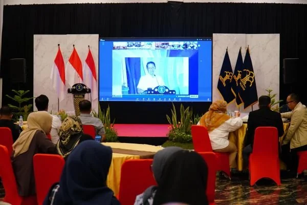 Kanwil Kemenkum Sulsel memeriahkan Syukuran Hari Pengayoman ke-80 Tahun 2025 yang digelar secara virtual oleh Kementerian Hukum RI (Dok : Ist).