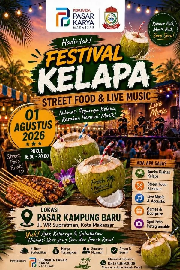 Flyer Festival Kelapa Muda (Dok: Ist).