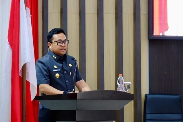 Wakil Bupati Gowa, Darmawangsyah Muin saat menghadiri Rapat Paripurna DPRD Kabupaten Gowa (Dok : Ist).
