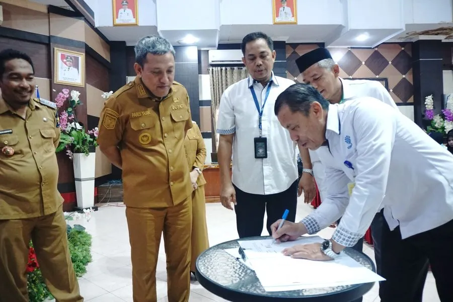 Sinergitas Pelatihan Vokasi Nasional Kabupaten Jeneponto Batch V Tahun 2026 yang dirangkaikan dengan penandatanganan Nota Kesepahaman (MoU) di Aula Rumah Jabatan Bupati Jeneponto (Dok: Ist)