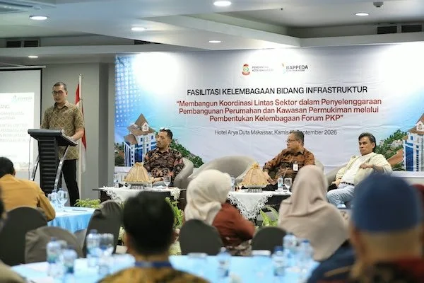 Sekretaris Daerah (Sekda) Makassar, Andi Zulkifly saat Memberikan Sambutan di Forum PKP (Dok: Ist).