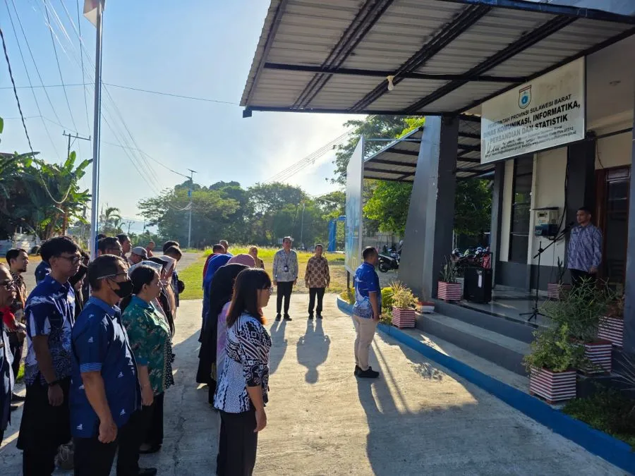 Apel pagi di Dinas KominfoSS Sulbar (Dok: Ist)
