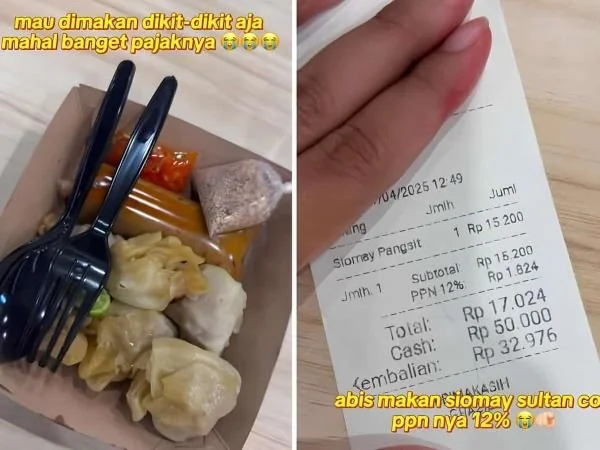 Salah satu keluhahan masyarakat saat dikenakan PPN 12% untuk makanan yang dipesan (Dok : Int).