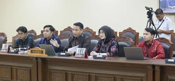 Para Pemohon saat Sidang Pemeriksaan Pendahuluan Perkara Nomor 48/PUU-XXIV/2026 (Dok: Ist).