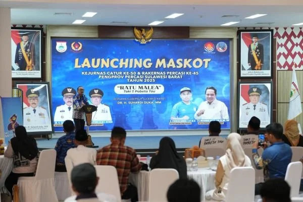 Launching Maskot Kejurnas Catur "Ratu Males"  (Dok : Ist).