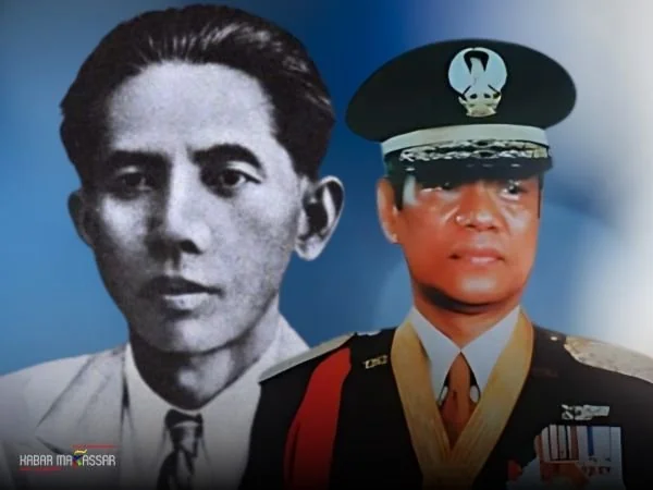 Jenderal (Purn) M. Jusuf dan Andi Makkasau (Dok: Kabar Makassar)