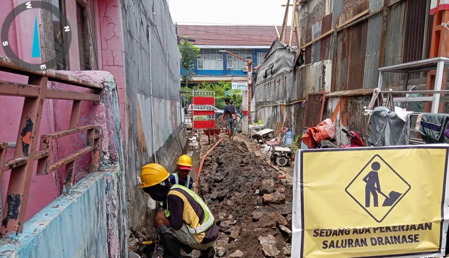 Perbaikan Jalanan dan Drainase di Pongtiku (Dok: Ist).