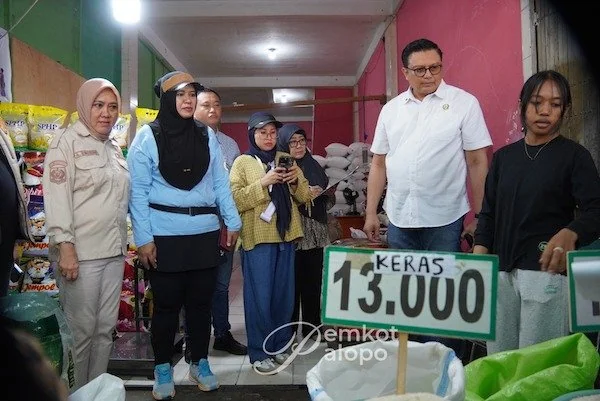 Bapanas saat melakukan sidak di Pusat Niaga Palopo (dok. Ist)