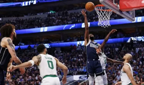 Dallas Maverick kalahkan Bolton Celtics di Game 4 Final NBA 2024. (USA TODAY Sports via Reuters ConPeter Casey) (Foto : INT).