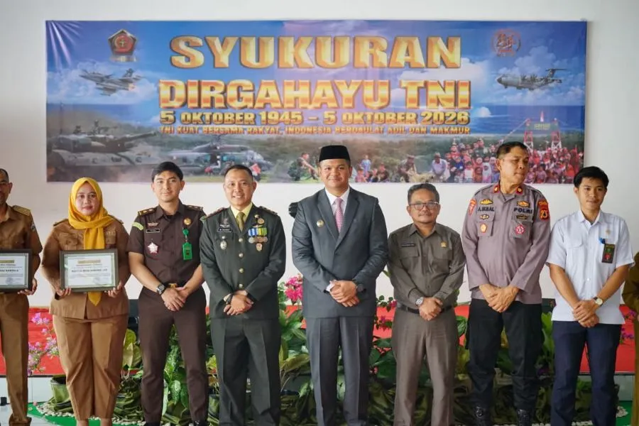 Syukuran HUT TNI ke-81 yang digelar di Aula Butta Toa, Makodim 1410 Bantaeng (Dok: Ist)
