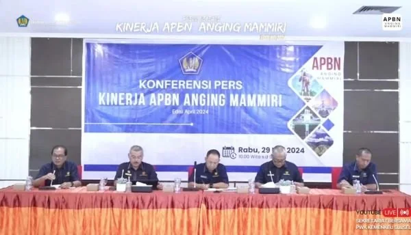 Konprensi Pers APBN Anging Mamiri, Via Live Youtube, Rabu (29/5).