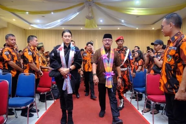 Wakil Bupati Gowa, Abdul Rauf Malaganni menghadiri Pengurus Majelis Pimpinan Cabang (MPC) Pemuda Pancasila periode 2023-2027 (Dok : ist).