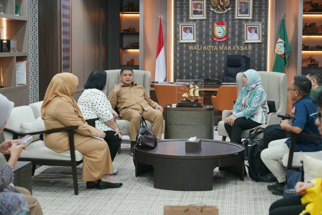 Wali Kota Makassar, Munafri Arifuddin saat Menerima Audiensi dari sejumlah perwakilan dosen dan mahasiswa Departemen HI UI dan Unhas, (Dok: Ist).