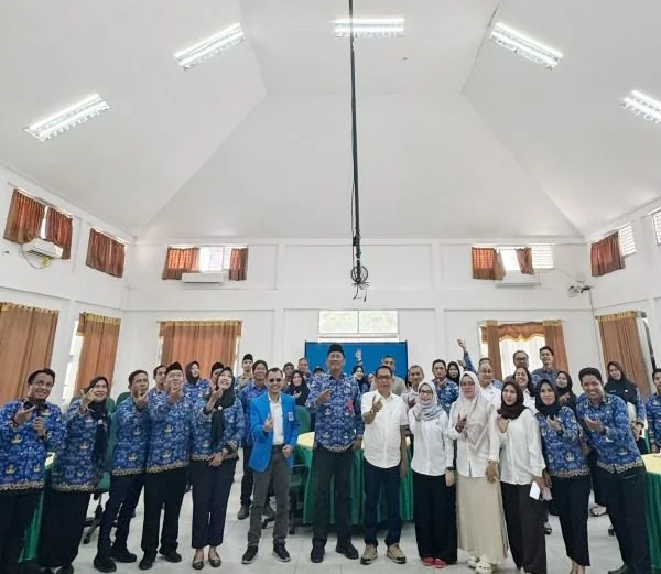 Kepala BKPSDM Nunukan menerima kunjungan Sosialisasi Program RPL dan Reguler Pascasarjana Universitas Fajar. Dok. Ist