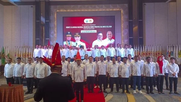 Pelantikan Pengurus KONI Sulsel Periode 2025-2029 (Dok: KabarMakassar).
