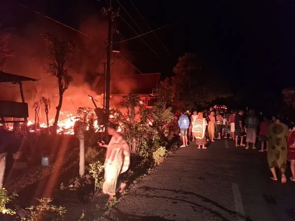 Kondisi Rumah yang Terbakar. (Dok; Ist)