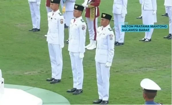 Hilton Pratama Mantong Putra Sulbar Masuk Paskibraka Nasional (Dok : Ist).