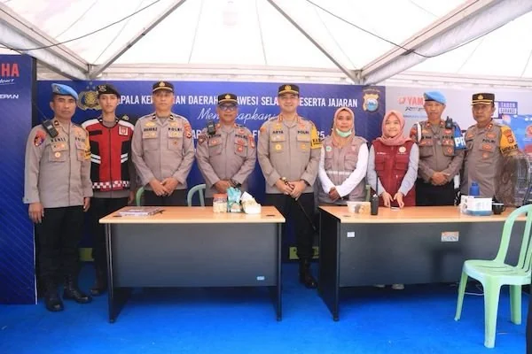 Kapolrestabes Makassar, Kombes Pol Arya Perdana saat melakukan pengecekan (Dok: Ist)