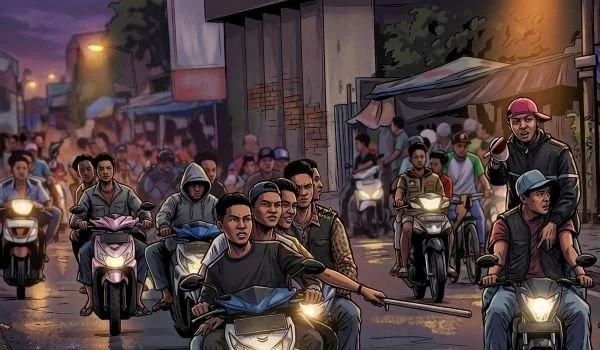 Ilustrasi Geng Motor (Dok: Ist).
