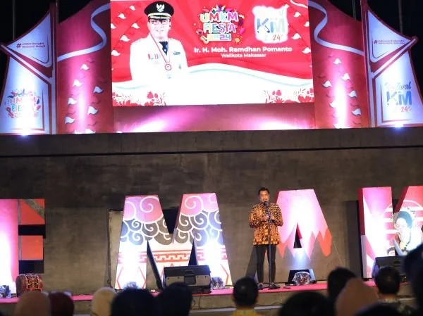 Penjabat Sekretaris Daerah (PJ Sekda) Makassar, Firman Hamid Pagarra dalam Pembukaan KIM Fest (Dok : Ist).