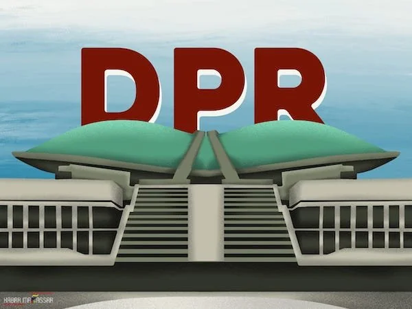 Ilustrasi Gedung DPR RI, (Dok: Kabar Makassar)