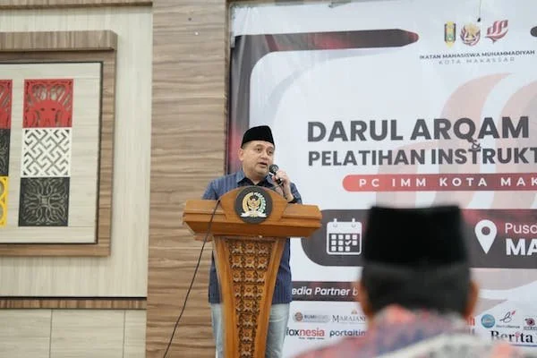 Wali Kota Makassar, Munafri Arifuddin saat Memberikan Sambutan di Agenda IMM (Dok: Ist).