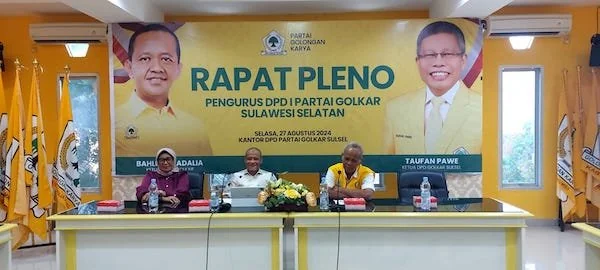 Rapat Persiapan HUT Golkar Tingkat DPD I Sulsel, (Dok: Ist).