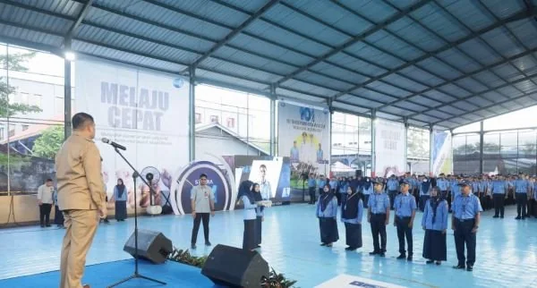 Wali Kota Makassar Munafri Arifuddin saat Memberikan Sambutan di Harla PDAM Makassar, (Dok: KabarMakassar).