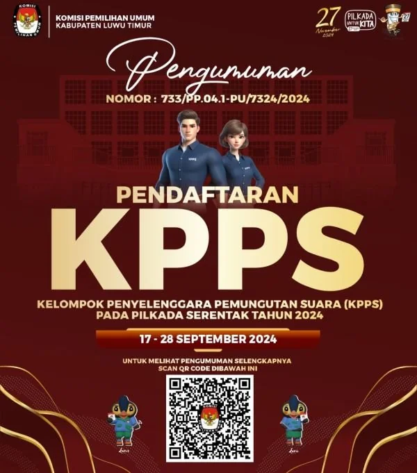 Pendaftaran KPPS Luwu Timur (Dok : Ist).