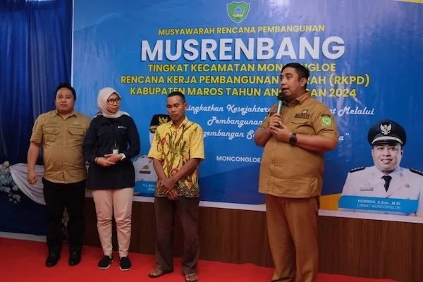 Bupati Maros Tutup Musrenbang RKPD Tingkat Kecamatan Moncongloe
