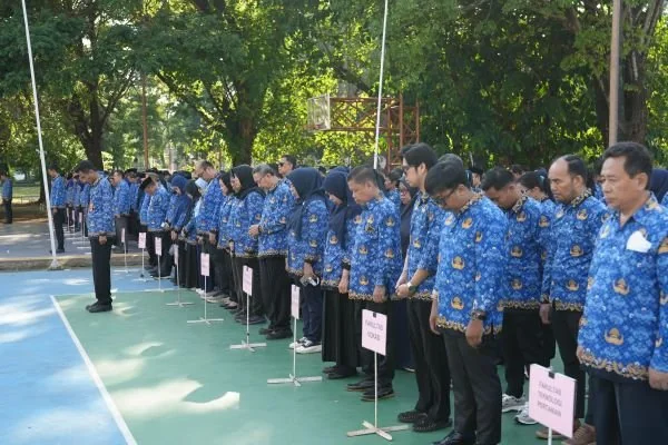 Sivitas akademika Universitas Hasanuddin menyelenggarakan upacara dalam rangka memperingati 54 tahun perjalanan Korps Pegawai Republik Indonesia. (Dok: Ist)