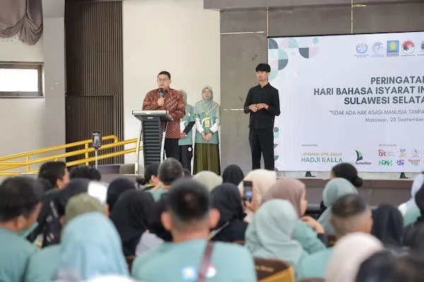 Wali Kota Makassar Munafri Arifuddin saat Memberikan Sambutan di HBI, (Dok: Ist).