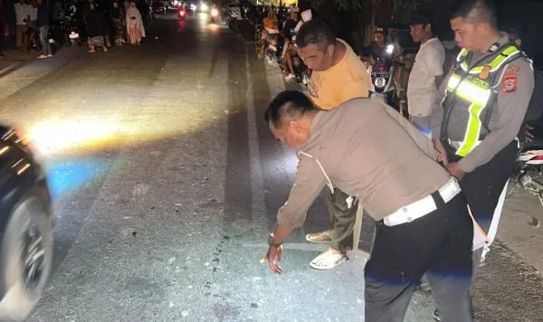 Polisi olah TKP di Galesong (Dok: Ist)