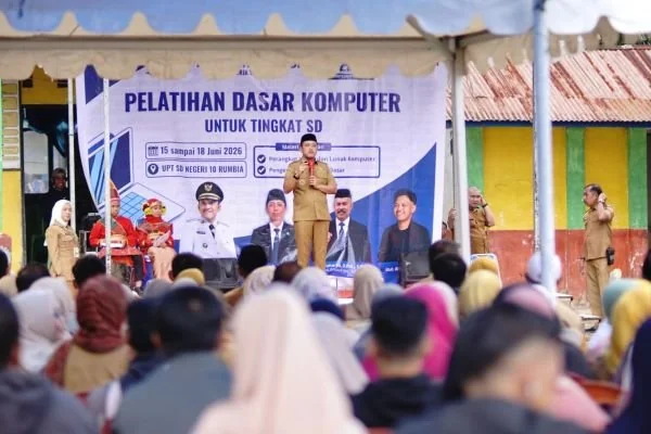 Bupati Jeneponto Buka Pelatihan Komputer SD di Rumbia. (Dok: Ist)