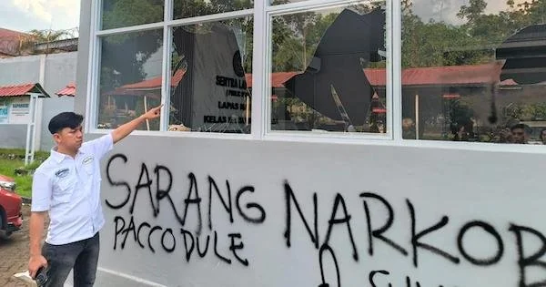 Ruangan Baru Milik Lembaga Pemasyarakatan klas IIA Rusak Berat