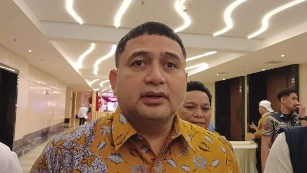 Wali Kota Makassar, Munafri Arifuddin usai Menghadiri Pelantikan dan Retreat Perindo Sulsel (Dok: Sinta KabarMakassar).