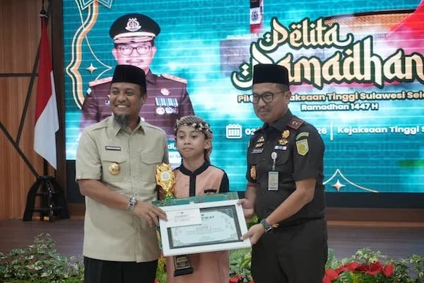 Pengumuman pemenang ajang Pildacil Pelita Ramadan 1447 yang digelar Kejati Sulsel (dok. Ist)