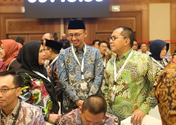 Wali Kota Makassar, Moh Ramdhan Pomanto saat menghadiri Acara Penyampaian LHP LKPP & IHPS II di Jakarta Convention Center (Dok : ist).