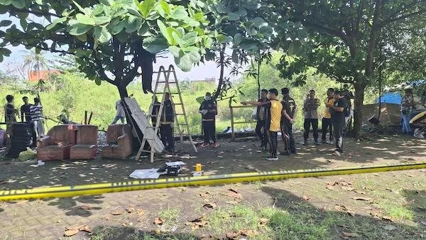 lokasi korban bunuh diri (Dok: Atri KabarMakassar)