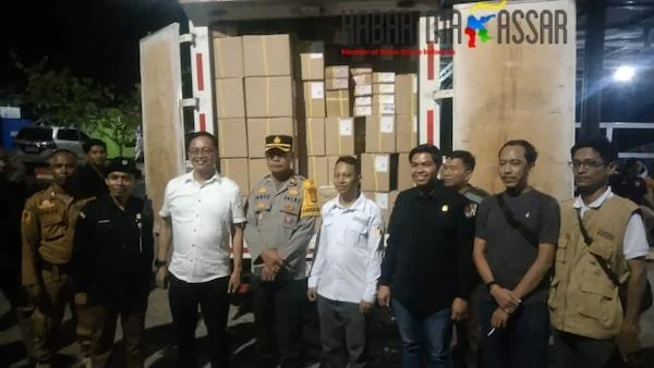 surat suara Pilgub di gudang logistik KPU takalar