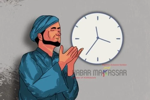 Ilustrasi waktu Imsak (Dok : KabarMakassar).