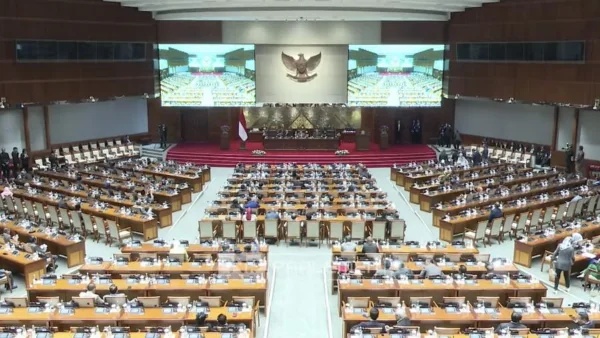 Rapat Paripurna ke-23 Masa Persidangan IV Tahun Sidang 2024–2025 yang digelar di Gedung Nusantara, Senayan, Jakarta (Dok : Int).