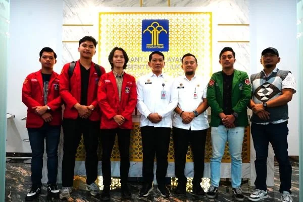 Kakanwil Kemenkum Sulsel menerima kunjungan BEM FH UMI (Dok : Ist).