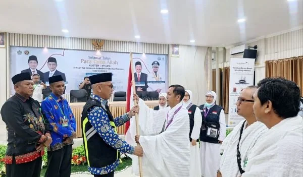 Pelepasan JCH Kloter 29 Embarkasi Makassar (Dok : Ist).