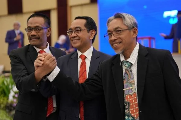 Tiga Calon Rektor Unhas. (Dok: Ist)