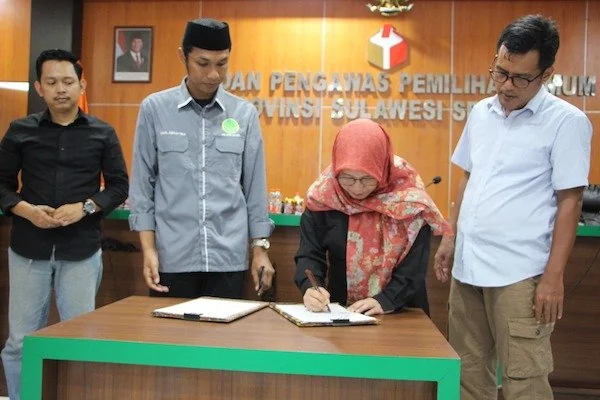 Suasana Kerjasama Antara Bawaslu dan Gusdurian dan IPNU Sulsel, (Dok: Ist).