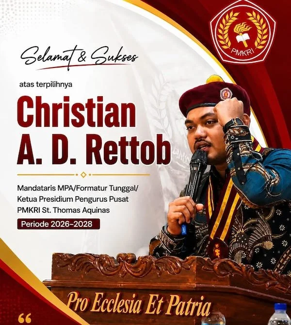 Ketua Presidium PP PMKRI Christian AD Rettob