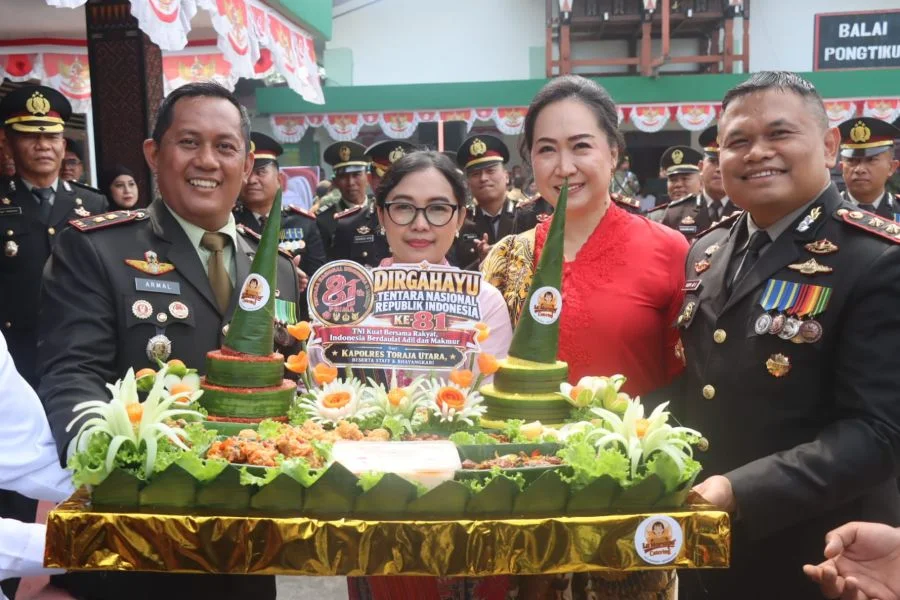 Upacara peringatan Hari Ulang Tahun TNI Ke-81 di Makodim 1414/Tator (Dok: Ist)