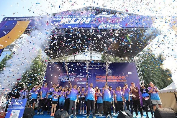Agenda QRIS Tap Run dan Porsebank+ Dirangkaikan dengan Penyerahan Simbolis 1.000 Bibit Pohon, (Dok: Ist).