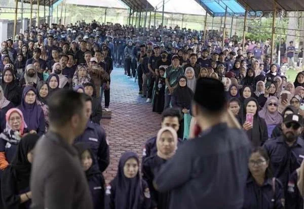 Deklarasi dukungan Relawan Intelektual Muda Arham Basmin atau RIMBA di Kamanre, Luwu. Foto ist